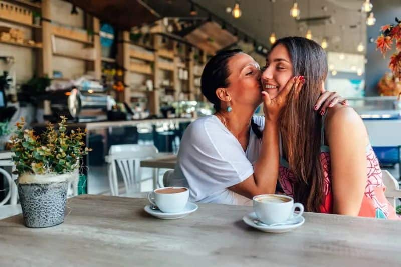 die Liebe von Mutter und Tochter