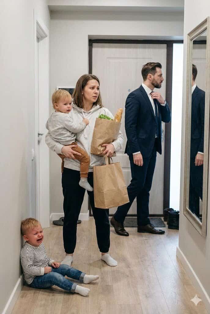 Ved siden av en narsissist blir enhver gift mor en aleneforelder