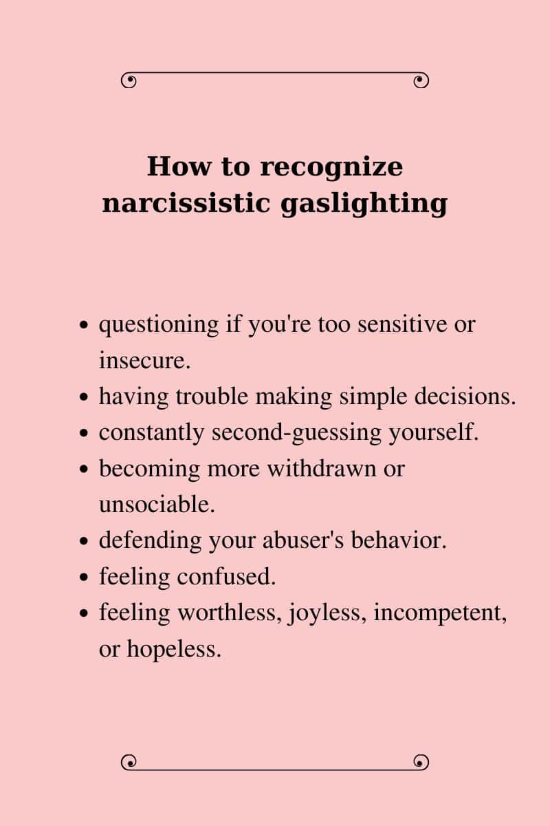 Recognizing gaslighting in hindsight