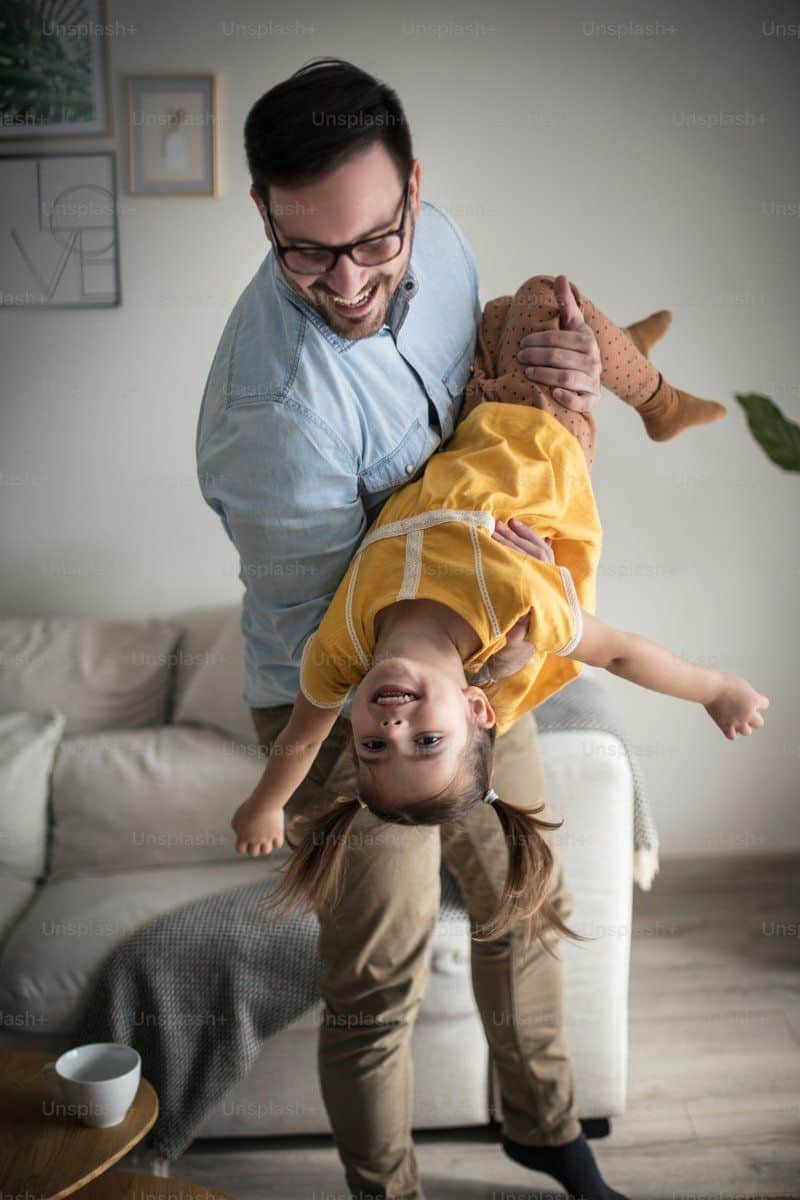 Moment of happiness. Father and daughter playing at home. photo – Family  Image on Unsplash