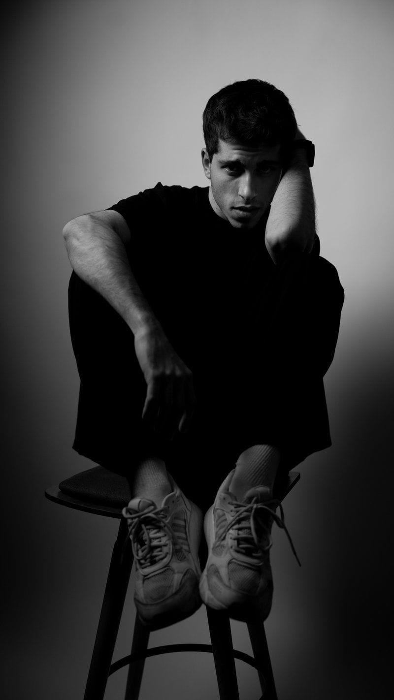 Dramatic Black and White Portrait of Young Man · Free Stock Photo