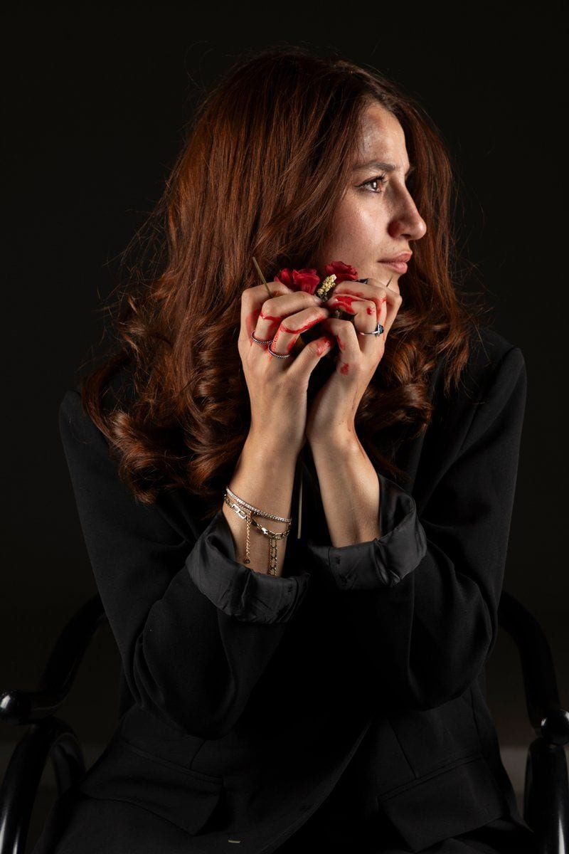 Emotional Portrait of Woman Holding Rose · Free Stock Photo Emotional Portrait of Woman Holding Rose · Free Stock Photo