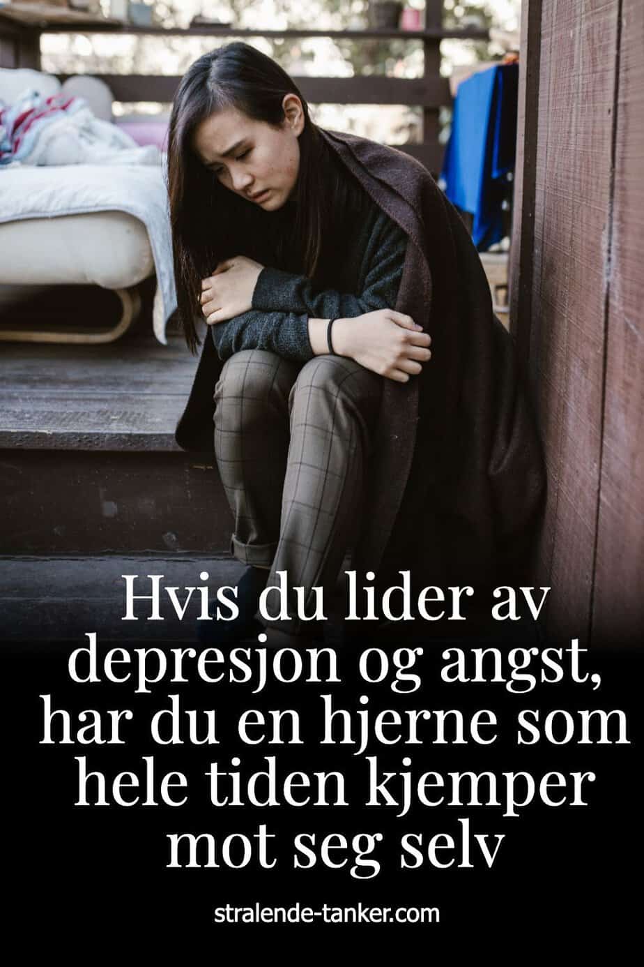Hvis du lider av depresjon og angst, har du en hjerne som hele tiden kjemper mot seg selv Hvis du lider av depresjon og angst, har du en hjerne som hele tiden kjemper mot seg selv
