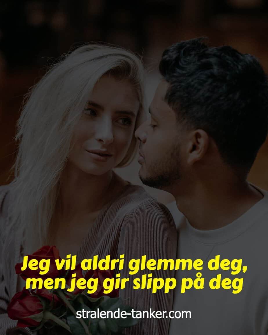 Jeg vil aldri glemme deg, men jeg gir slipp på deg