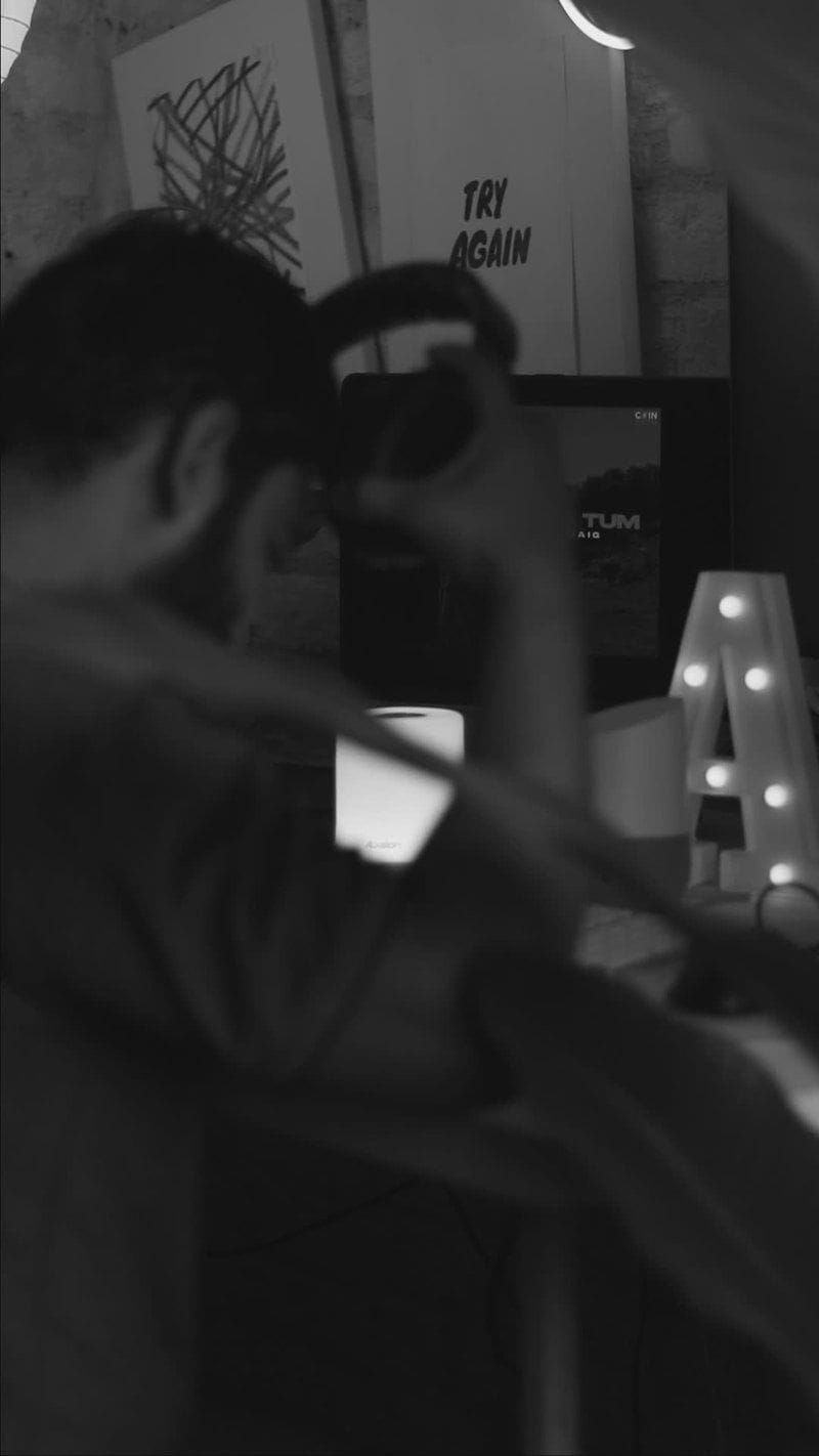 Creative Work Session in Moody Lighting Creative Work Session in Moody Lighting